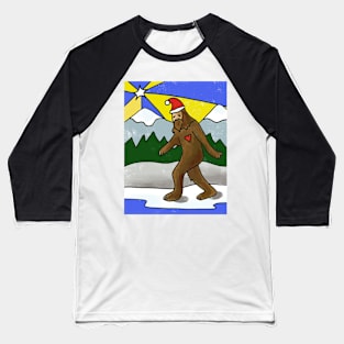 Santasquatch Baseball T-Shirt